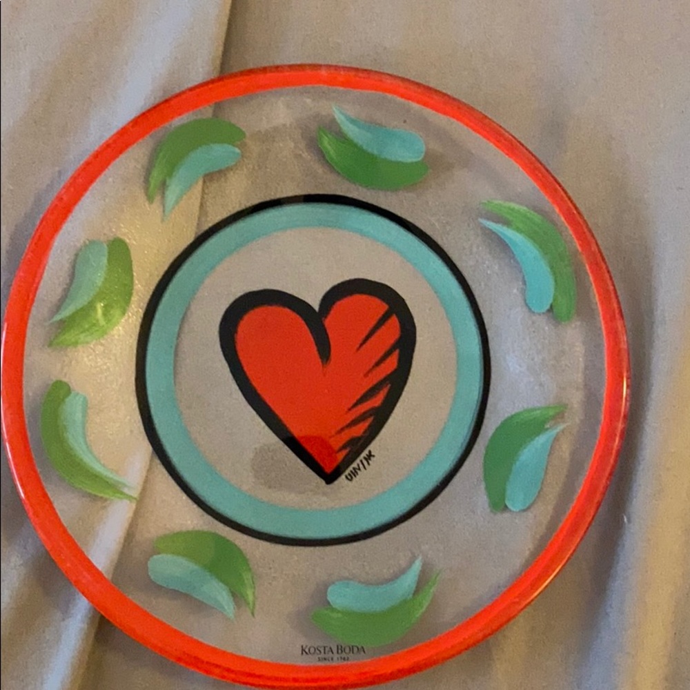 Kosta Boda Heart Plate
